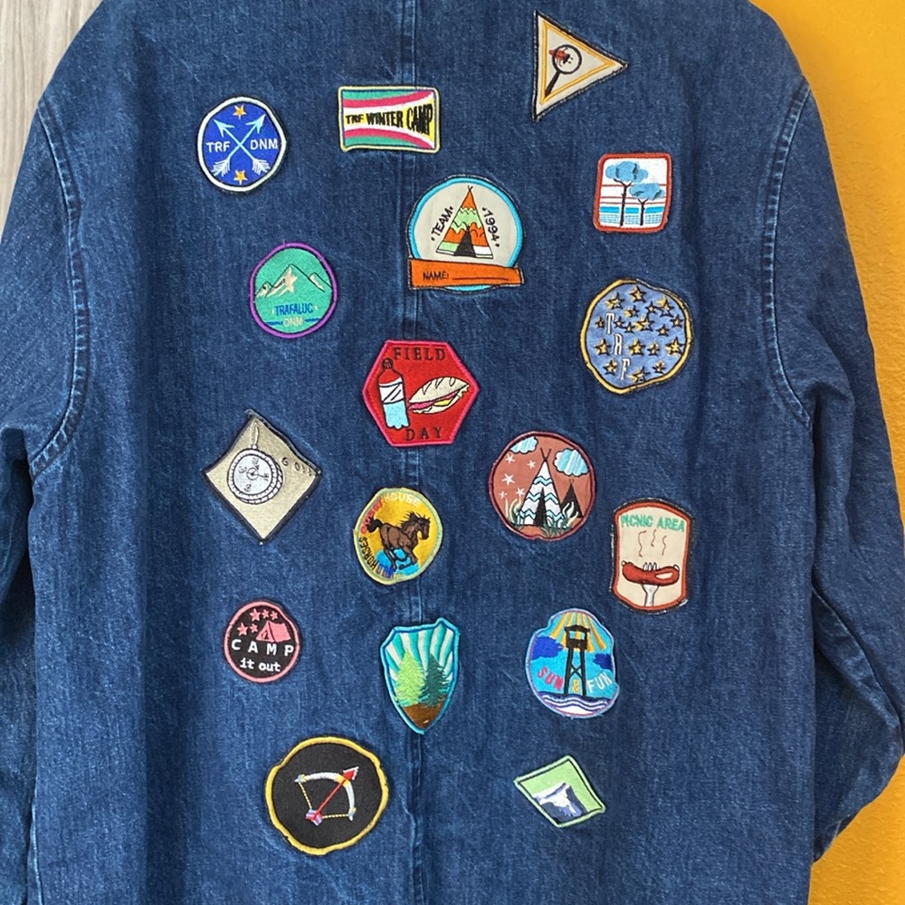 Zara Jean Bomber Patchwork Jacket - image 5